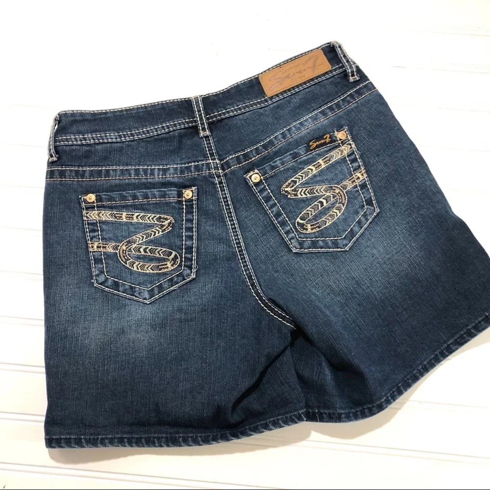 Seven7 denim jean shorts 4